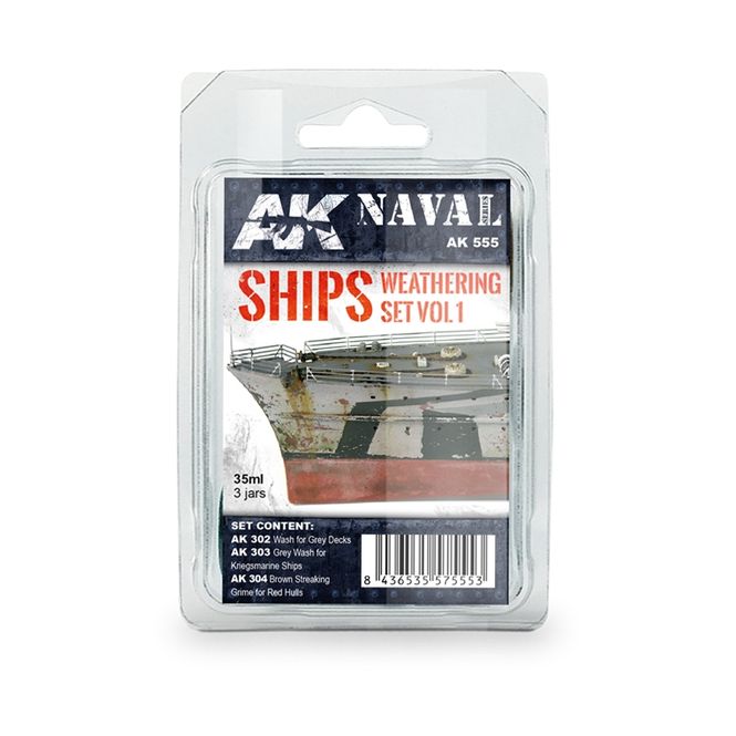 Main Image AK-Interactive AK555 Ships Weathering Set Vol.1