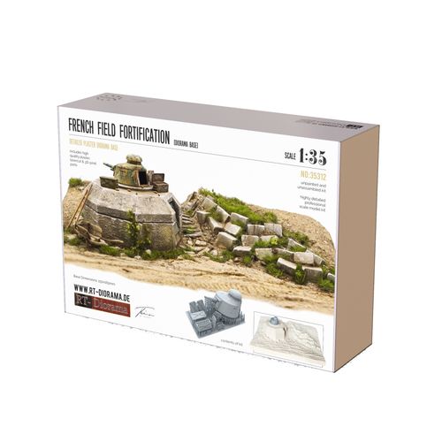 RT-Diorama 35312 French Field Fortification [Diorama Base] (1:35)