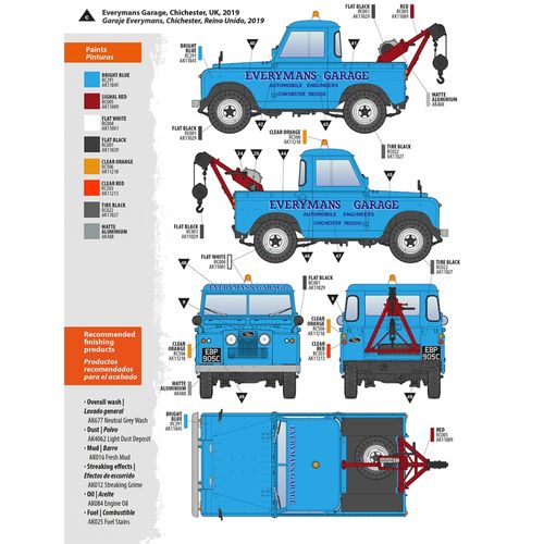 AK-Interactive 1:35 - Land Rover 88 Series IIA Crane-Tow Truck 35014