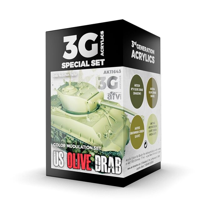 Hovedbilde AK-Interactive AK 11643 US Olive Drab Modulation ...