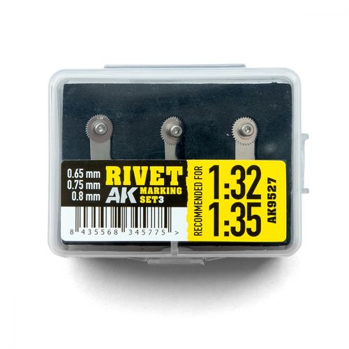 Rivet Marking Set 3 (anbefalt for 1:32 og 1:35 skala)