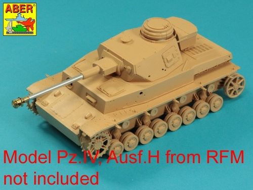 Germ.75mm barrel for KwK40L/48 with middle model muzzle brake for Pz.Kpfw.VI, Ausf.H late-Ausf.J early