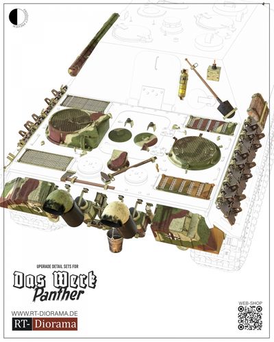 Faustus Models 1:35 - FM35010 Jagdpanther G2 [MNH-Late] Detail Set for Das Werk