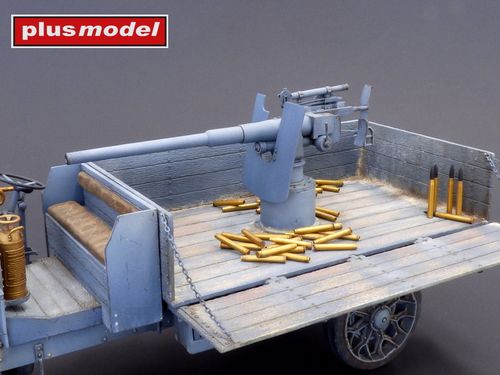 Plus Model 1:35 - Vickers Gun QF-3 - Conversion Set for the Lorry B Truck (for MiniArt Kits) 615 