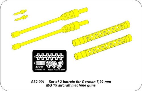 2 barrels for MG 15 - Aber Models