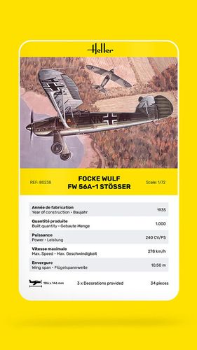 Heller 1:72 - Focke Wulf Fw 56A-1 Stösser 80238 