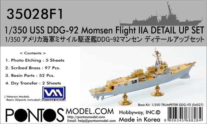 Hovedbilde Pontos Model 1:350 - USS Momsen DDG-92 (Arleigh ...