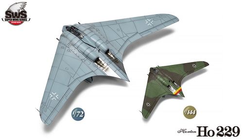 Zoukei-Mura 1:72 og 1:144 - Horten Ho 229 (SWS-72-144-01)