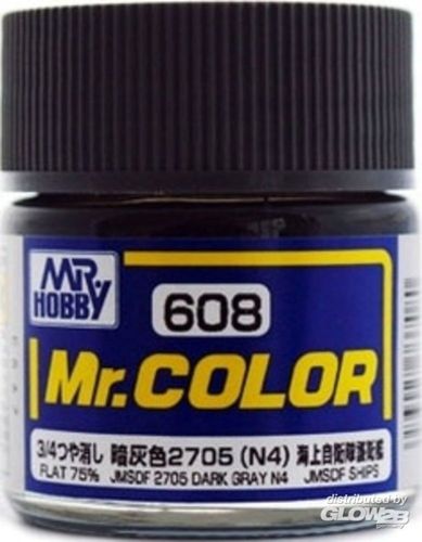 JMSDF 2705 Dark Gray N4 C608 - Mr. Color 10ml