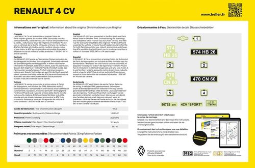 Heller 1:24 - Renault 4 CV (80762)