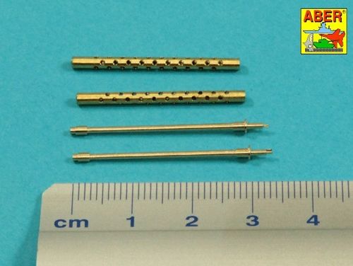 Set of 2  cal .50 (12,7mm) standard barrels for US aircraft machine guns Browning M2 - Aber Models