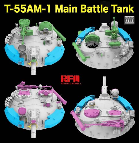 RFM 1:35 - T-55 AM-1 Main Battle Tank with Workable Tracks (RM-5147)