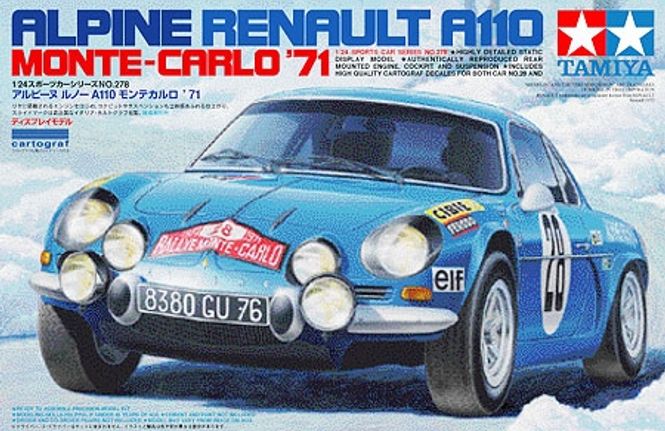 Hovedbilde Tamiya 1:24 - Alpine A110 - Monte Carlo (24278)