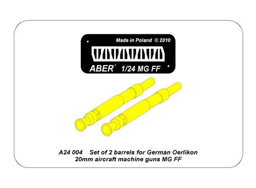 Set of 2 barrels for German Oerlikon 20mm aircraft machine guns MG FF with sights - Aber Models