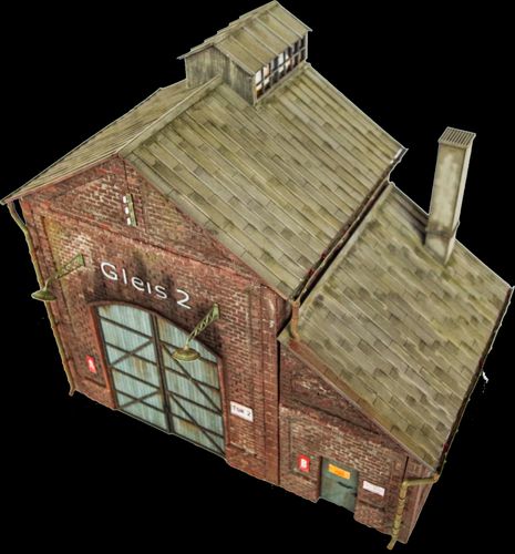 RT-Diorama 35020 Locomotive Shed (Modular System) (1:35)
