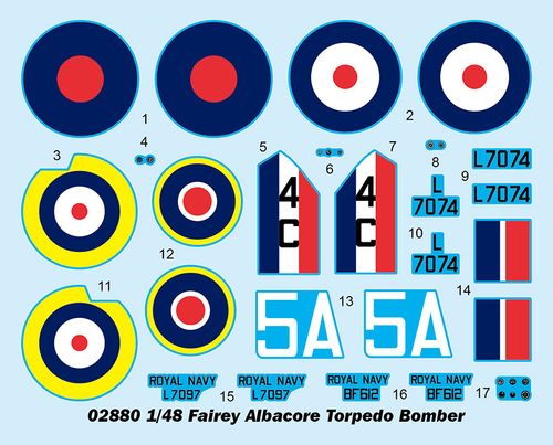 Trumpeter 1:48 - Fairey Albacore Torpedo Bomber 02880 
