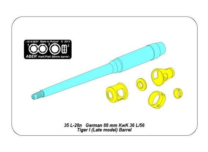 Hovedbilde German 88mm KwK36/L56 Tiger I late barrel