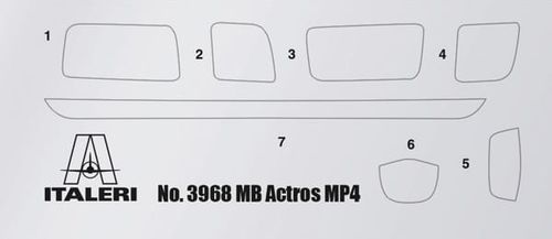 Italeri 1:24 - MB Actros MP4 Big Space - Grand Prix Edition (3968S)