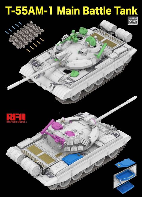 Hovedbilde RFM 1:35 - T-55 AM-1 Main Battle Tank with ...