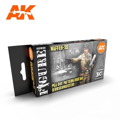 AK-Interactive AK 11623 WAFFEN-SS PEA DOT PATTERN/DOT44 (ERBSENMUSTER) SET