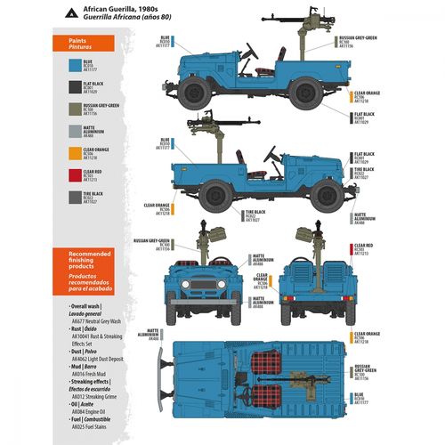 AK Interactive 1:35 - FJ43 Pickup With Dshkm 35002
