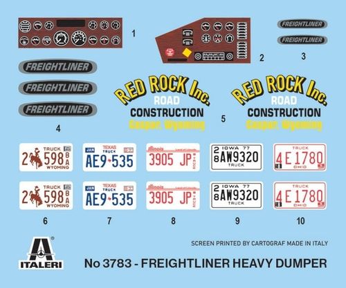 Italeri 1:24 - Freightliner Heavy Dumper Truck (3783)