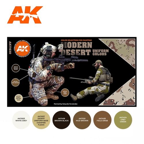 AK-Interactive AK 11630 MODERN DESERT UNIFORM COLORS SET