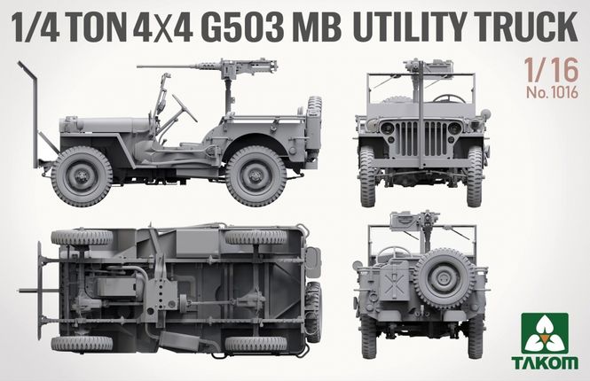 Hovedbilde Takom 1:16 - 1/4 Ton 4x4 G503 MB Utility Truck ...