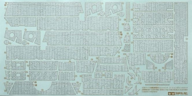 Hovedbilde Tamiya 1:35 - 12644 Zimmerit Coating Sheet ...