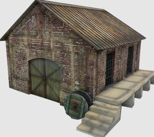 RT-Diorama 35022 Freight Shed (Modular System) (1:35)