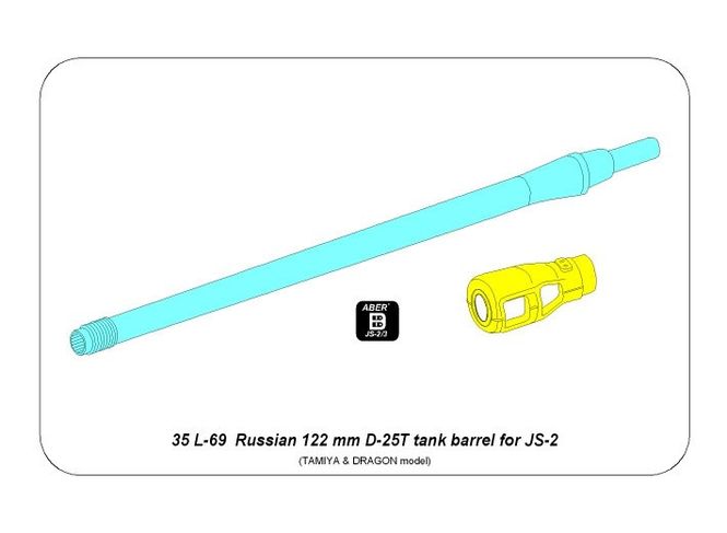 Hovedbilde Russian 122 mm D-25T tank Barrel for IS-2