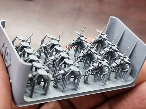 HS Models 1:200 - US Navy Oerlikon 20mm Cannon Type C with Ammo Boxes