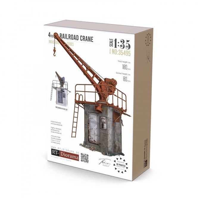 Hovedbilde RT-Diorama 35495 4to. Railroad Crane (1:35)