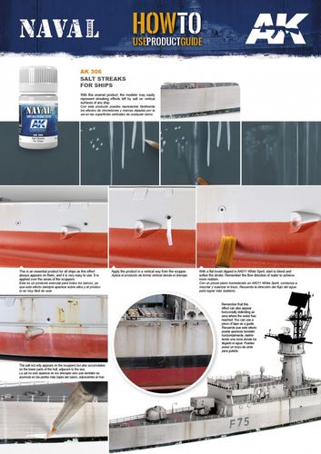 AK-Interactive AK306 Salt Streaks for Ships