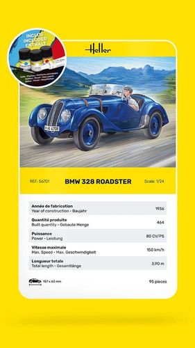 Heller 1:24 - BMW 328 Street Version - Starter Kit 56701 