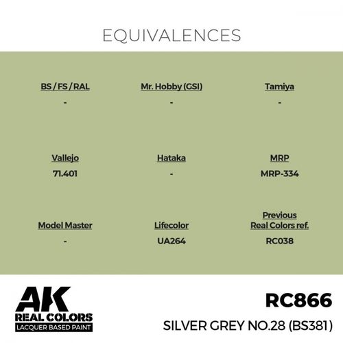 RC866 Silver Grey No.28 (BS381)