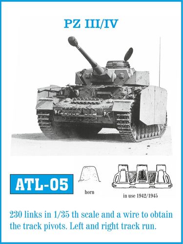 FriulModel 1:35 - ATL-05 Panzer III (H-K) / IV (F-J) Einsatz 1942-1945