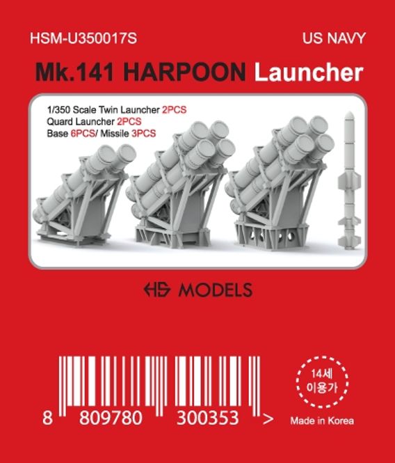 Hovedbilde HS Models 1:350 - Mk.141 Harpoon Launcher