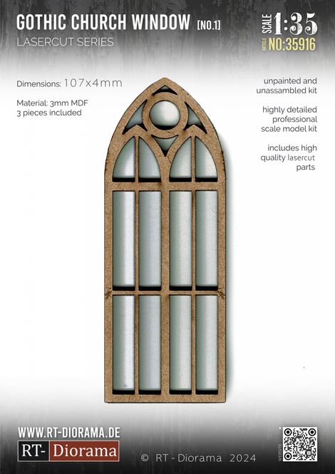 Hovedbilde RT-Diorama 1:35 - 35916 Gothic Church Windows ...