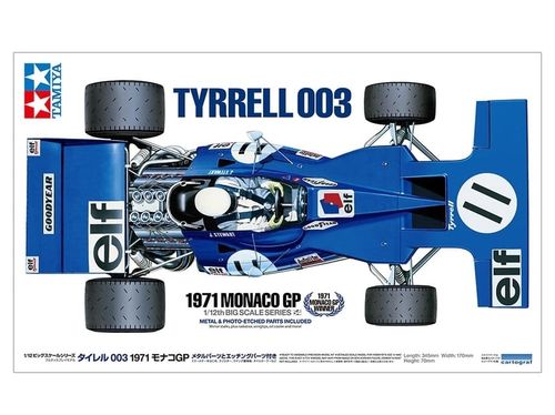 Tamiya 1:12 - Tyrrell 003 1971 Monaco GP Winner (12054)