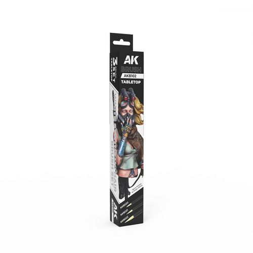 AK-Interactive - Tabletop Synthetic Brushes Set