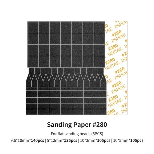 DSPIAE Sanding Paper for Flat Reciprocating Sanding Head #280