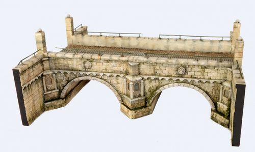 RT-Diorama 35010 Large Stone Arch Bridge (1:35)