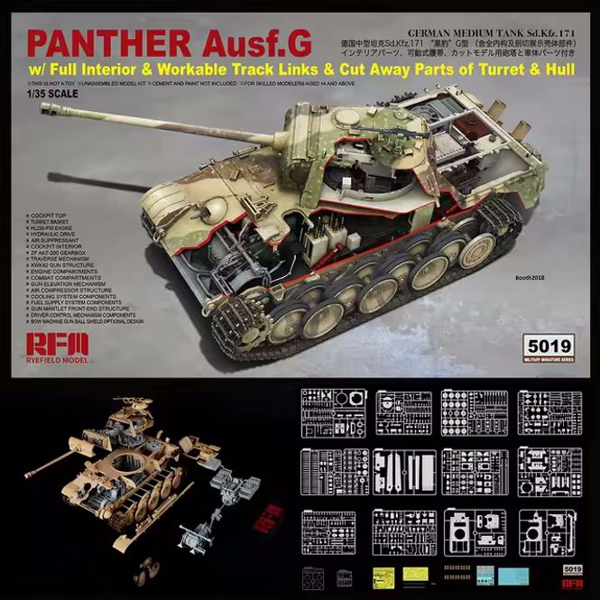 Hovedbilde Rye Field Model 1:35 - Panther Ausf.G with Full ...