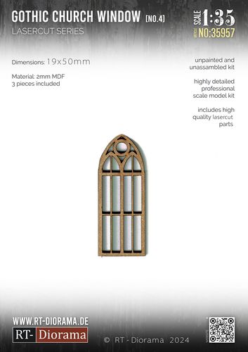 RT-Diorama 1:35 - 35957 Gothic Church Windows No.4