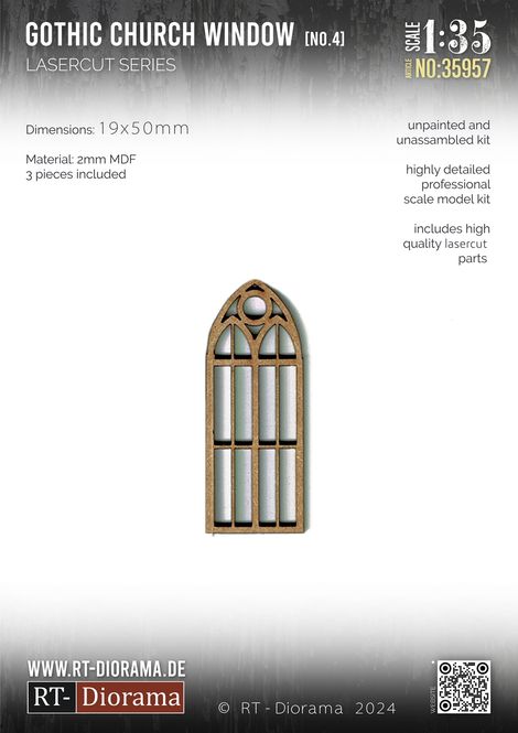 Hovedbilde RT-Diorama 1:35 - 35957 Gothic Church Windows ...