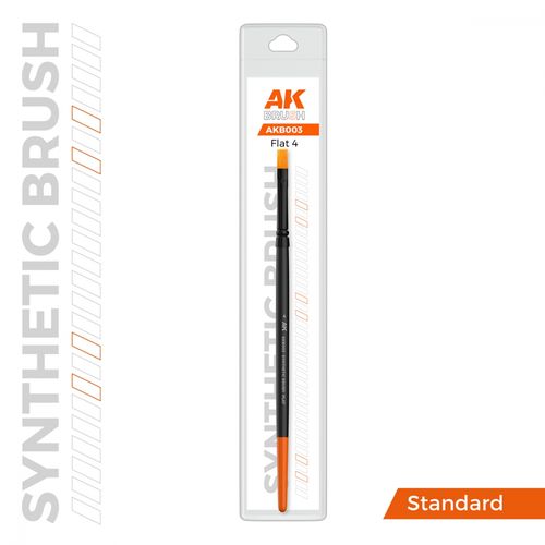 AK-Interactive B003 AK Synthetic Brush - Flat 4