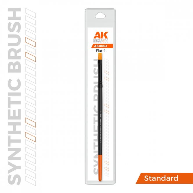 Hovedbilde AK-Interactive B003 AK Synthetic Brush - Flat 4