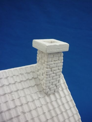 RT-Diorama 35007 Roof Tiles with Chimney (1:35)