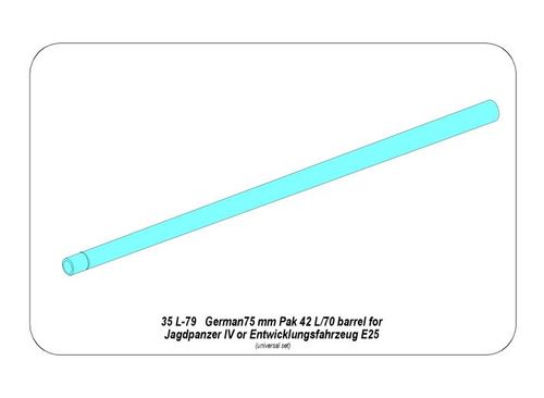 German 75 mm for Jagdpanzer IV or E25